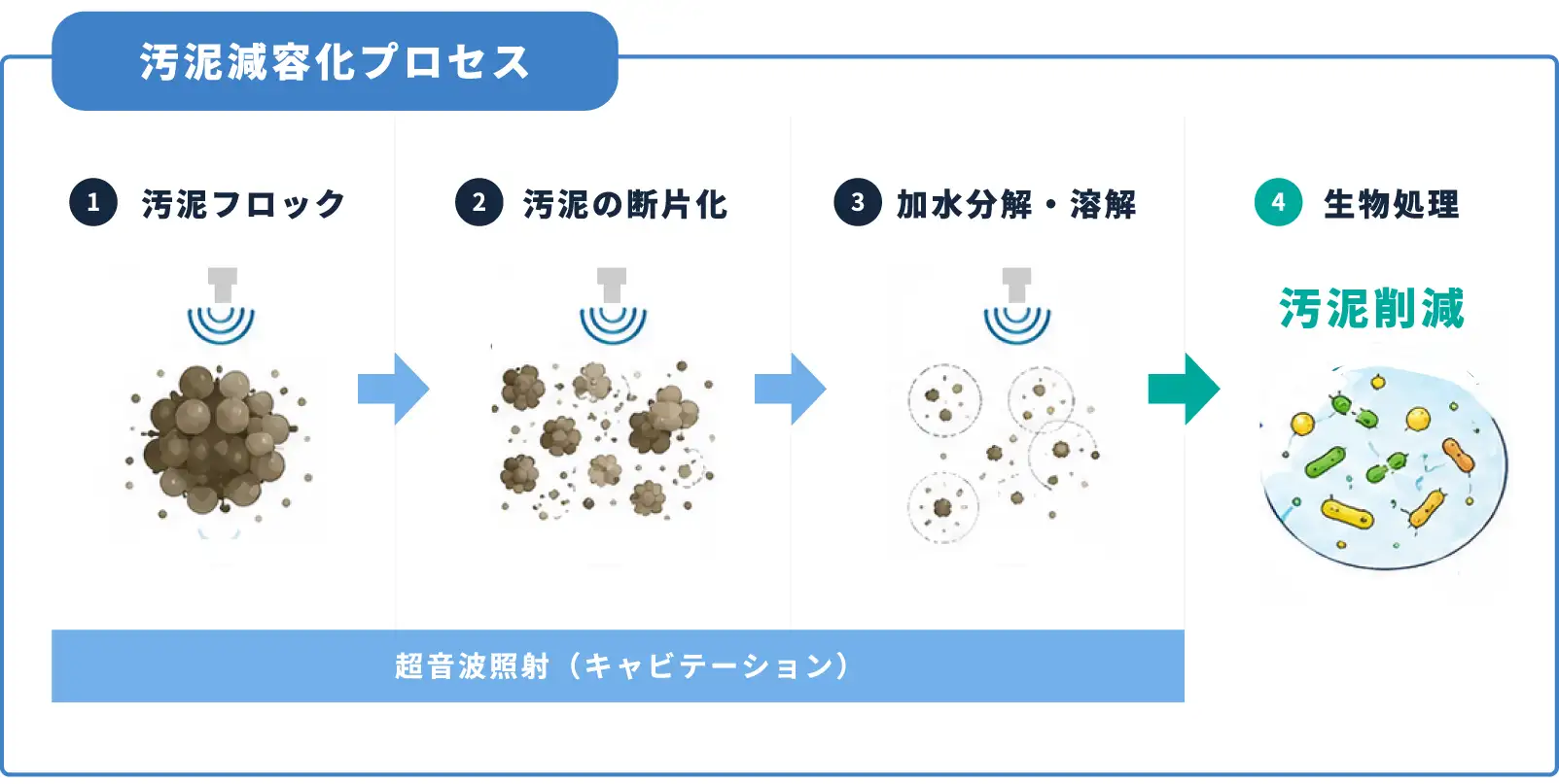 汚泥減容化プロセス